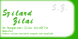 szilard zilai business card